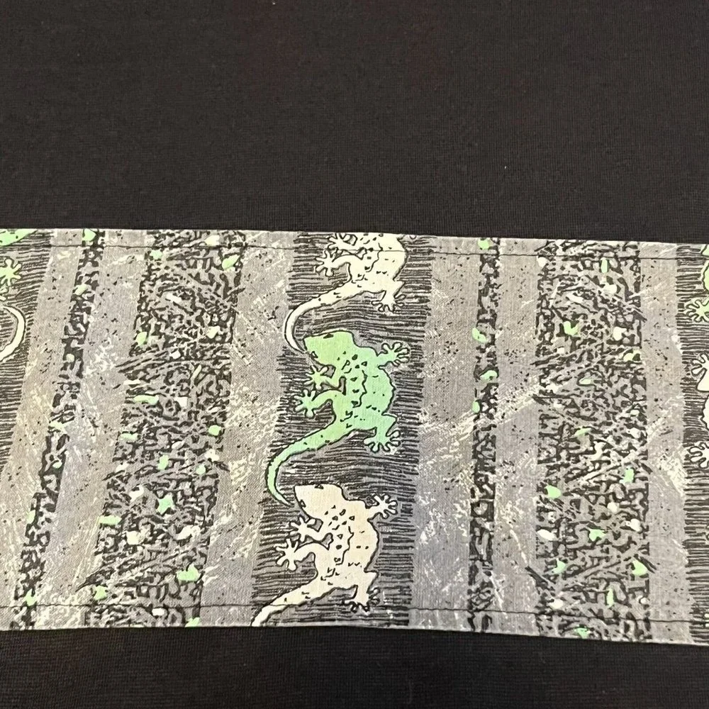 Vintage 90’s Reebesse Sportswear Gecko Shirt Beach Large - Picture 4 of 8